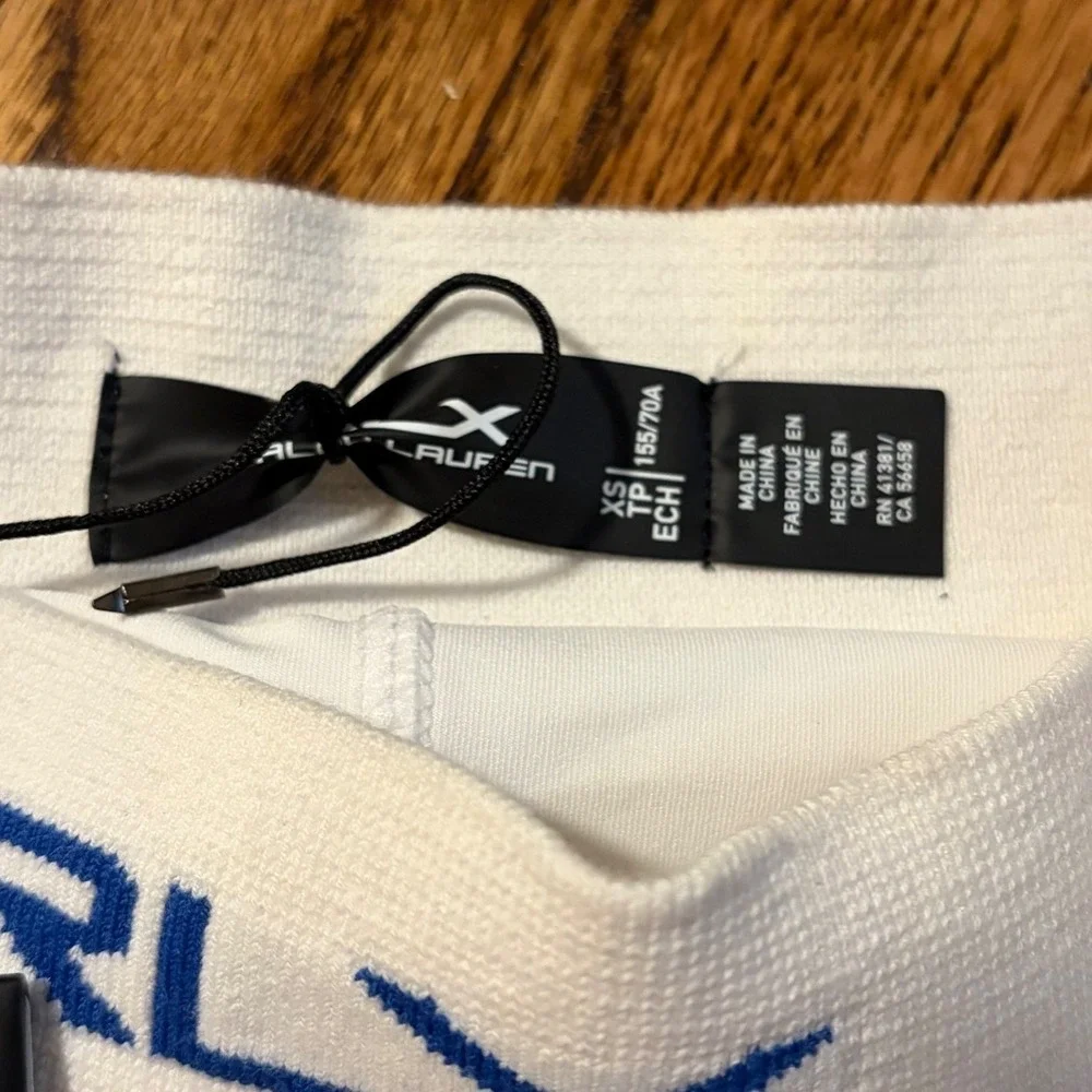 NEW RLX Ralph‎ Lauren | Pleated Cricket Skort White Blue Sz XS